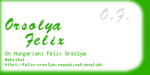 orsolya felix business card